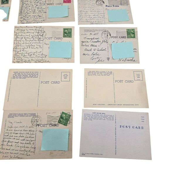 Vintage Postcard Collection Of 12 Pieces Various Locations Landmarks LI634 - Picture 9 of 10